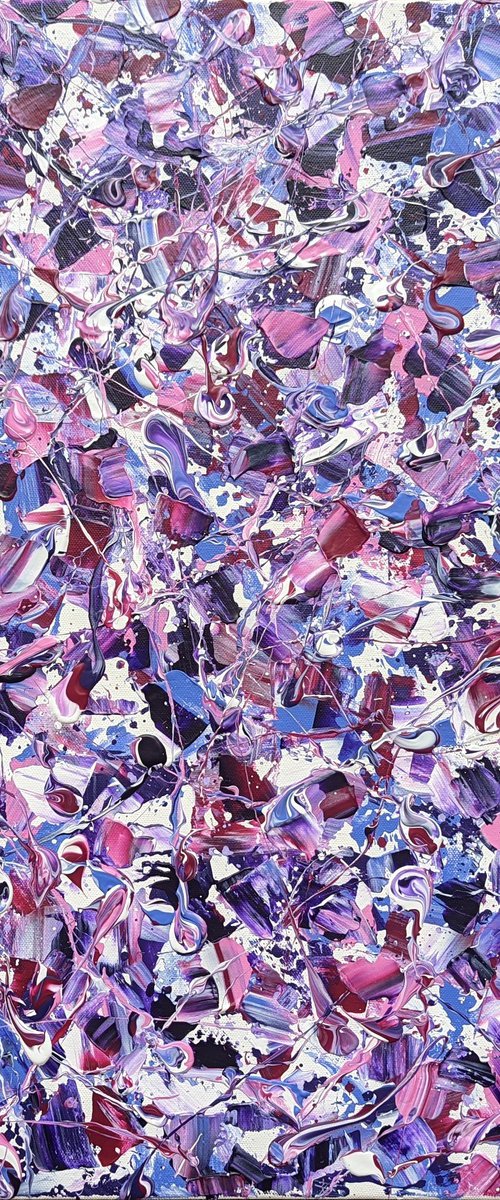 Abstract Synapses - Amethyst Twilight #4 by Lucy Moore