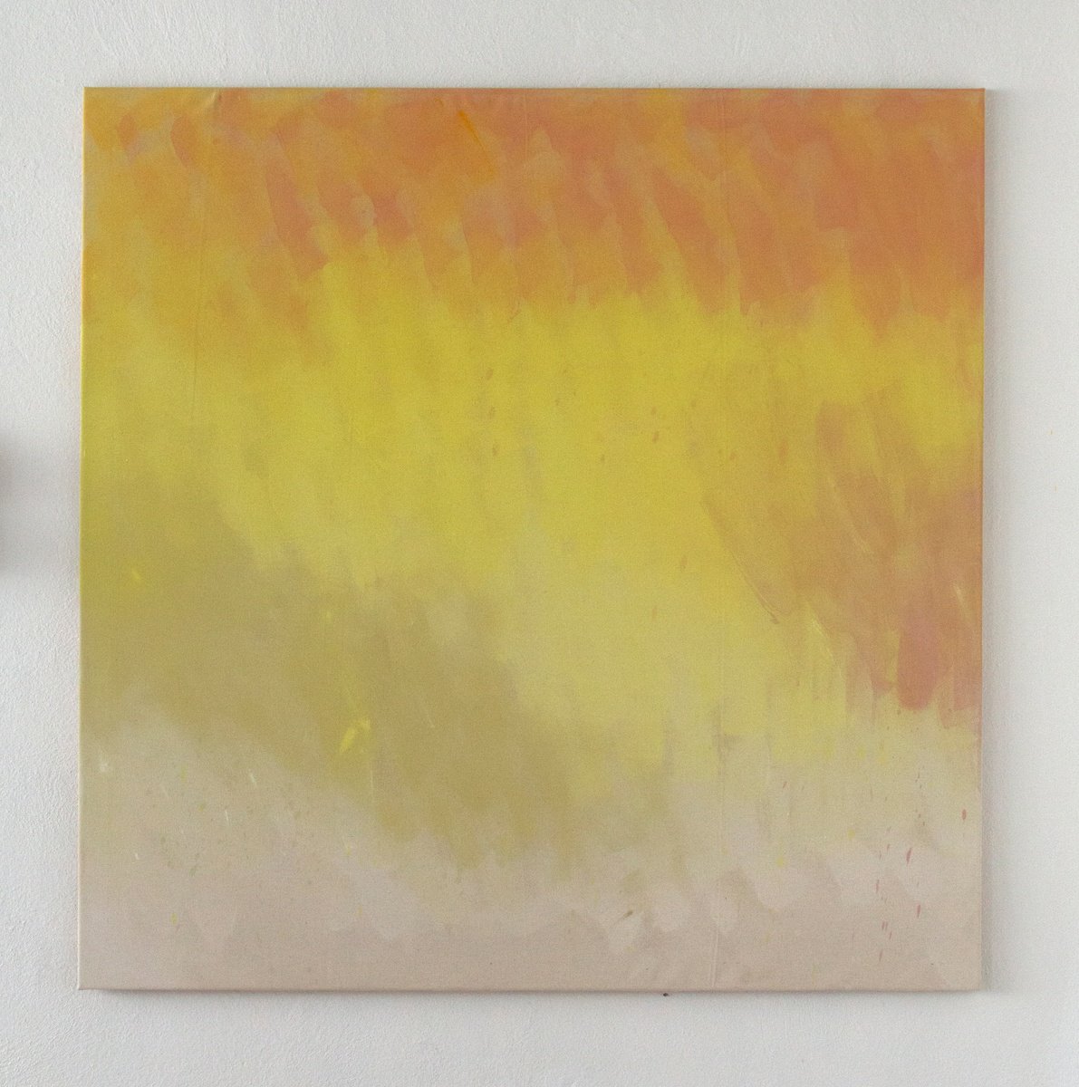 Expressive Abstract Oil Painting By Petr Johan Marek, 51 X 51", Summer Sun, Original Artwork