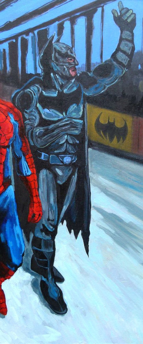 SpiderMan And BatMan by Inga Batatunashvili