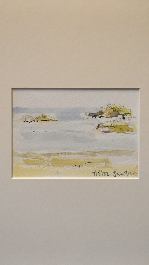 Trearddur Bay , Anglesey, North Wales -Watercolour Study No2 by Ian McKay