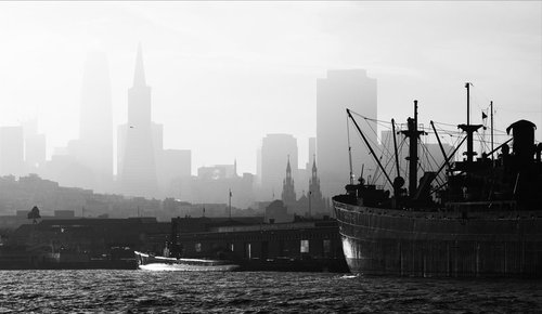 Morning Mist -San Francisco Pier by Stephen Hodgetts Photography