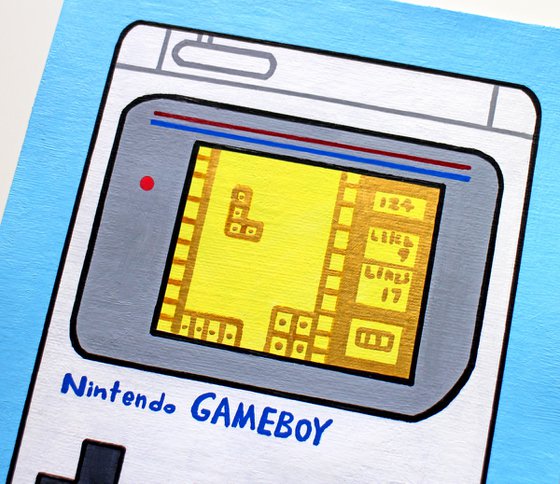 Game Boy Pop A5 Art Painting