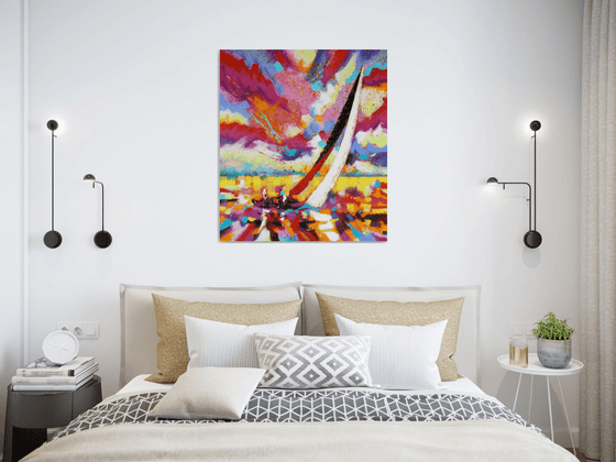 Seascape With Yacht