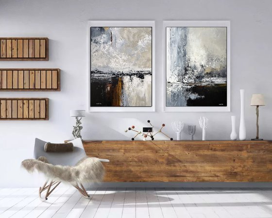 Silent Convergence neutral set diptych
