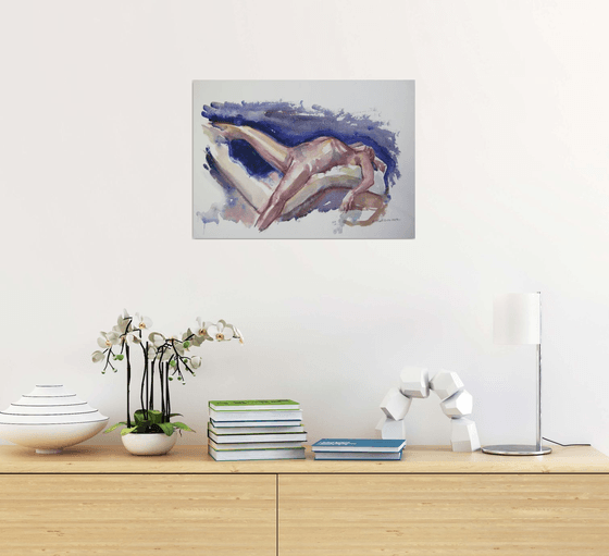 reclining male nude