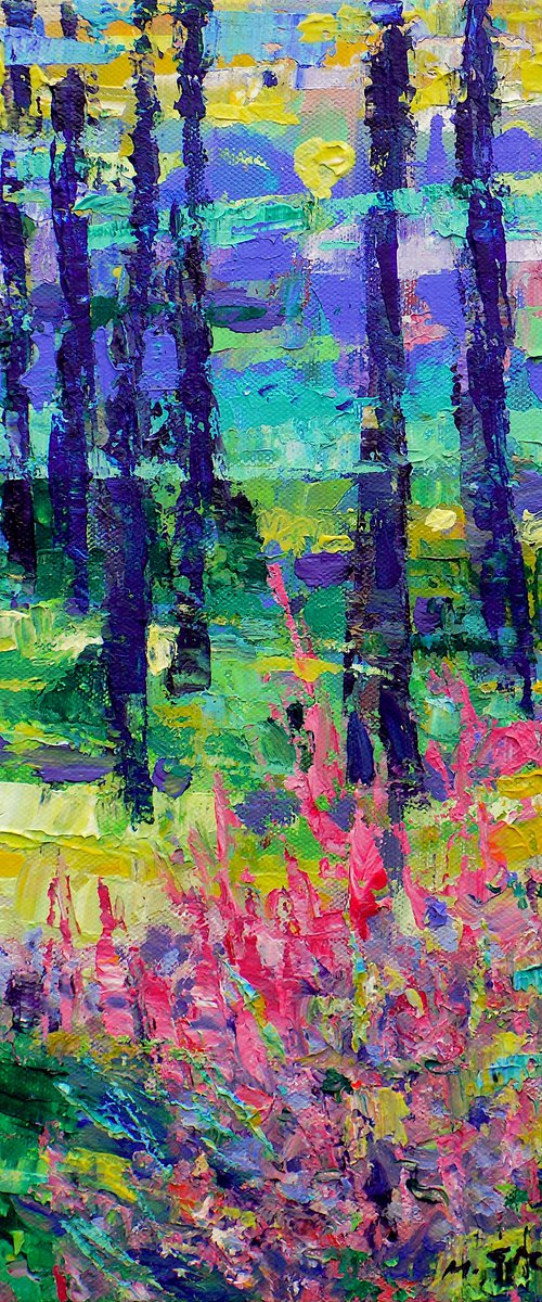 Before the Sun sets in the forest by Maja Grecic