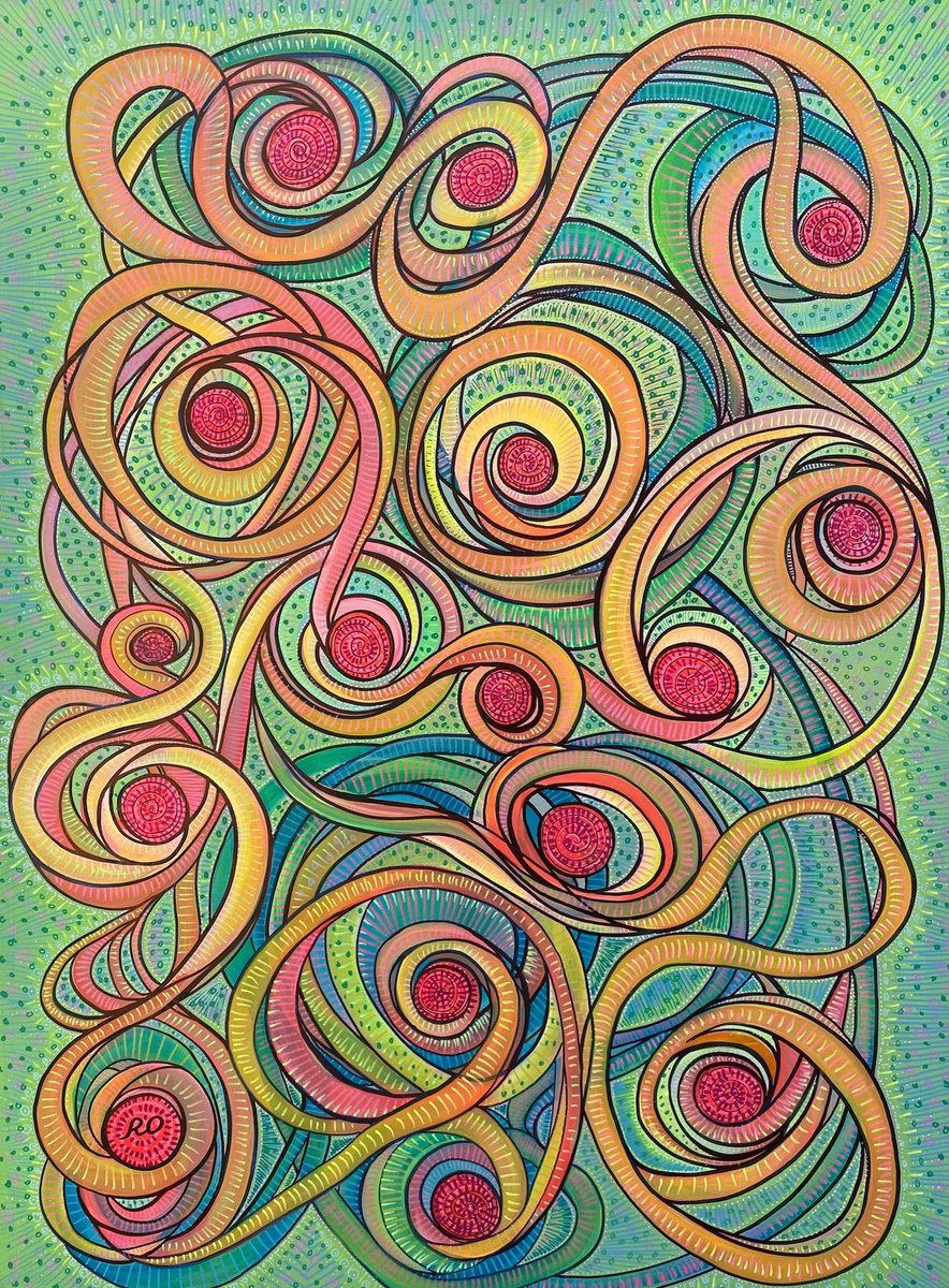  Serpentine By Olga Rokhmanyuk | Roartus, 36 X 48, Artwork For Sale On Artfinder