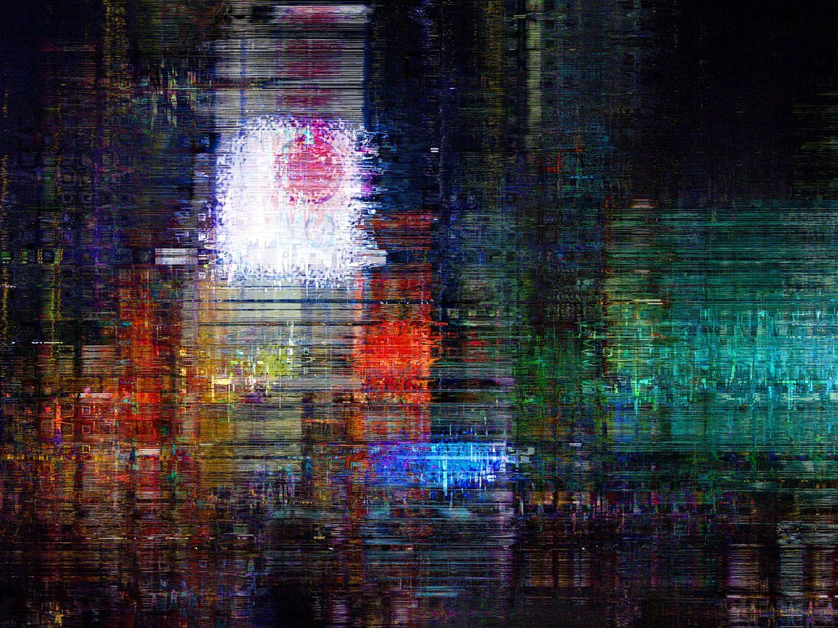 Abstract Cityscapes Print By Javier Diaz, 80 X 60, Estructuras Lumi?nicas 12, Original Artwork