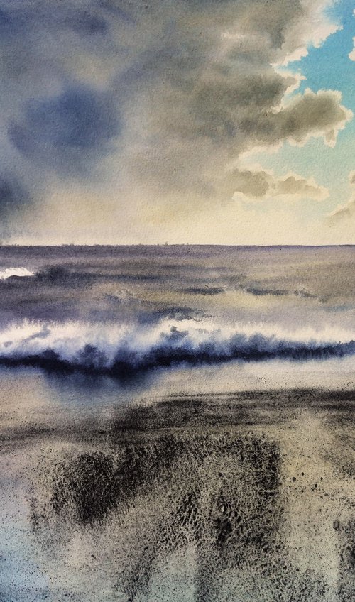 After the Storm the Sun Will S by Olga Beliaeva Watercolour