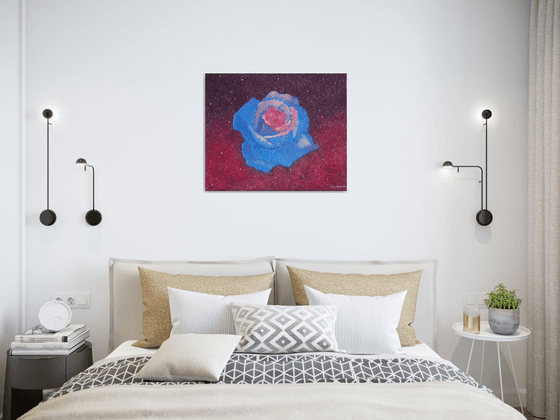 Forever Loyal - abstract spiritual blue painting