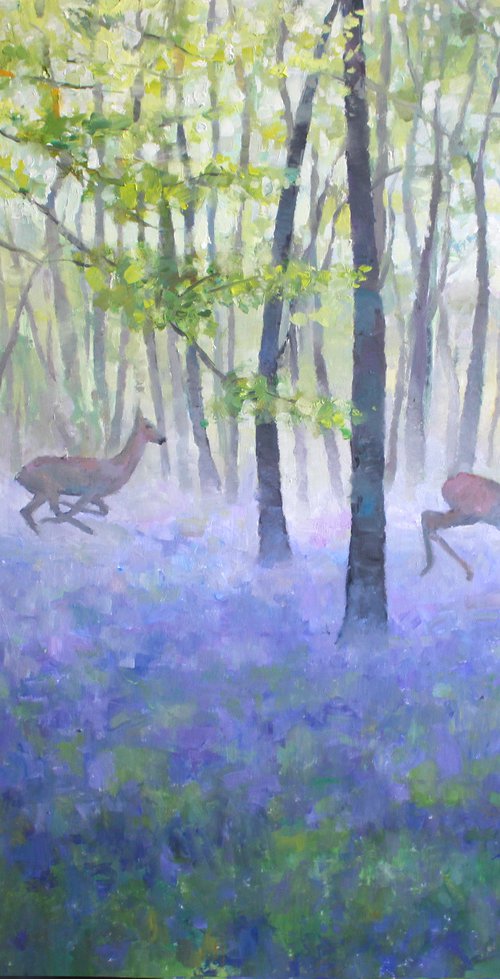 Misty Bluebell Morning by Christian Twelftree