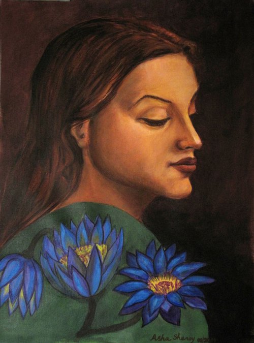 Portrait of a Young Woman by Asha Shenoy
