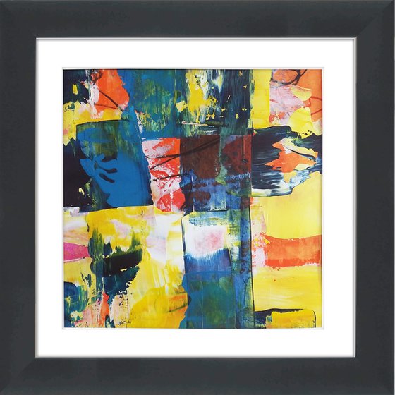 Abstraction #26 - Framed and ready to hang - original abstract painting