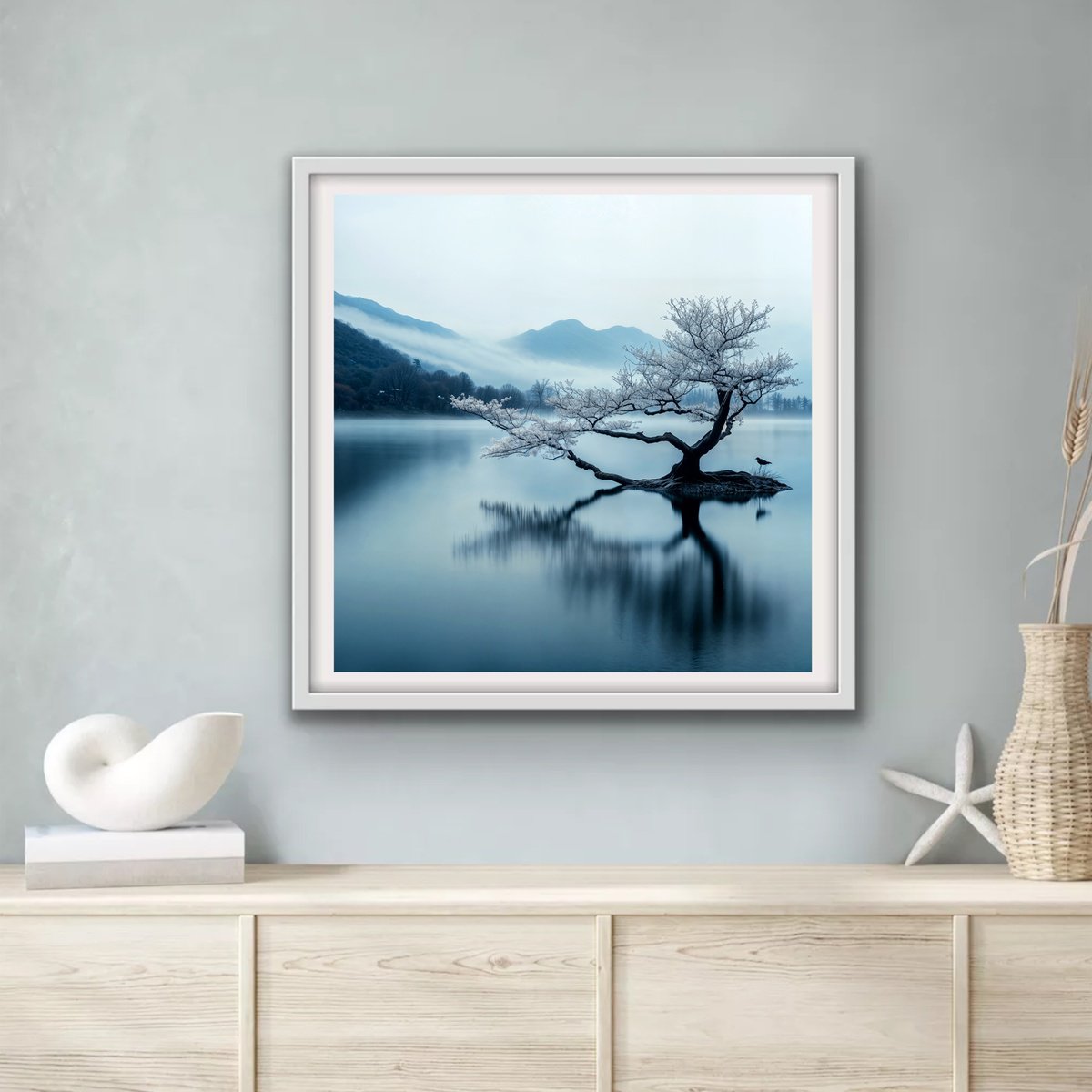Photorealistic Landscape Photograph By Michael Filonow, 26 X 26", Cherry Blossom 6, Original Artwork