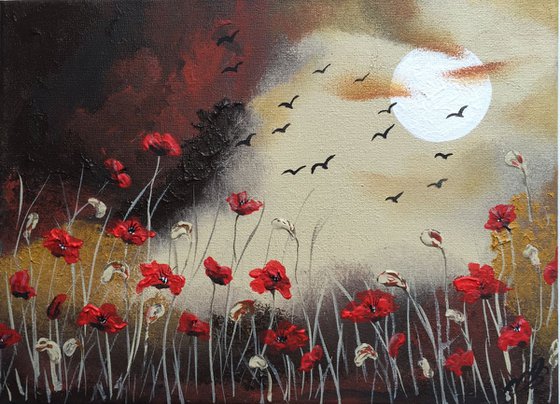 Poppies by the FullMoon