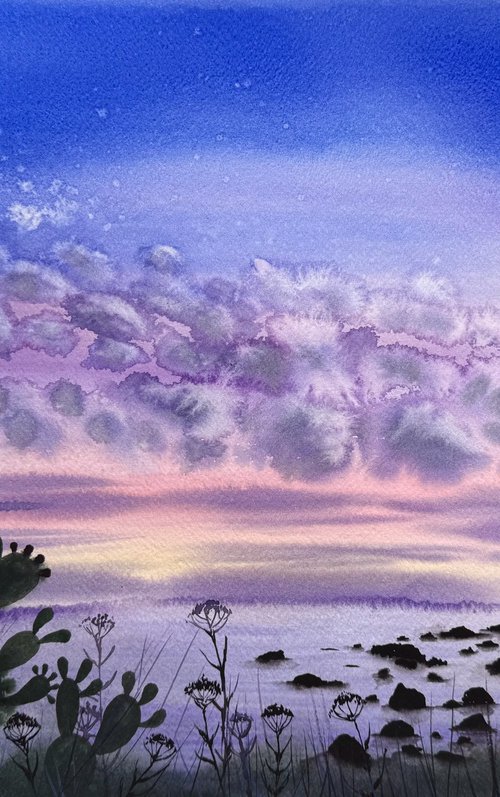 Sicily Sunset in Achi Castello by Yuliia Sharapova