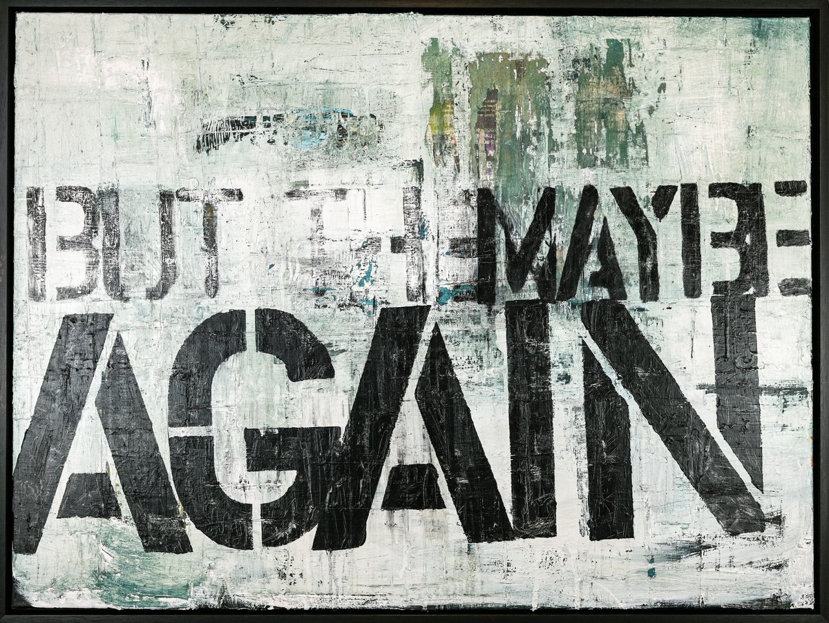 Abstract Painting By Niki Hare, 42 X 31", Then Again, Original Artwork