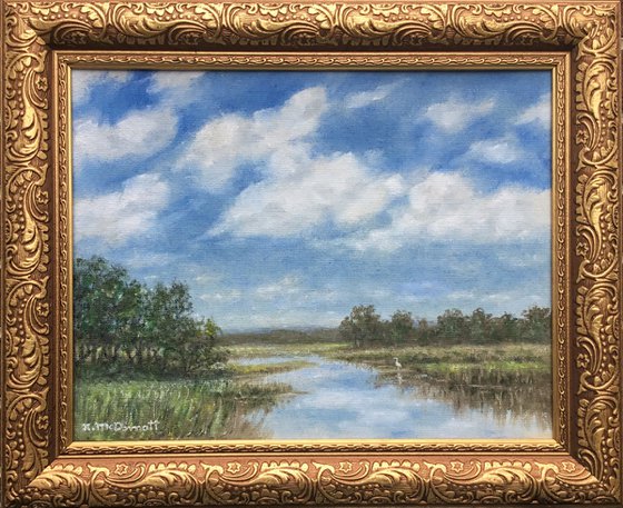 ROADSIDE VIEW GEORGETOWN SC - 11X14 oil