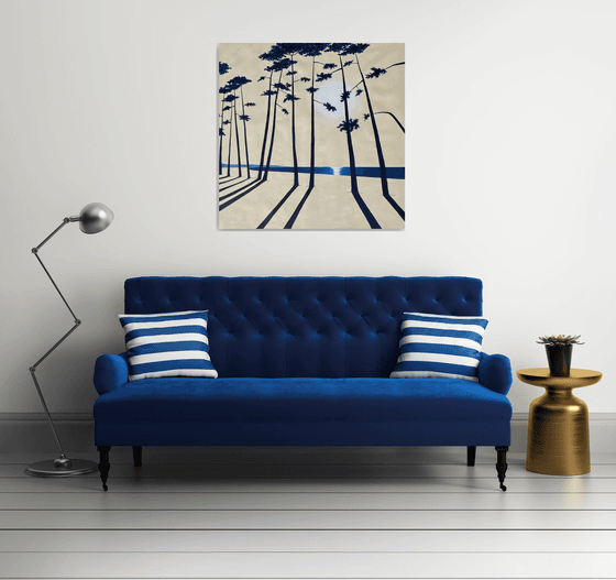 Cap Coz indigo 100x100