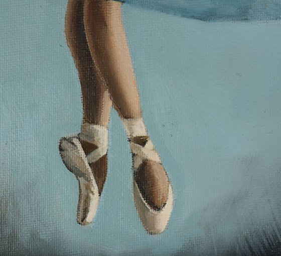 Movement, Portrait of a Dancer, Ballet, Ballerina, Young Dancer Painting