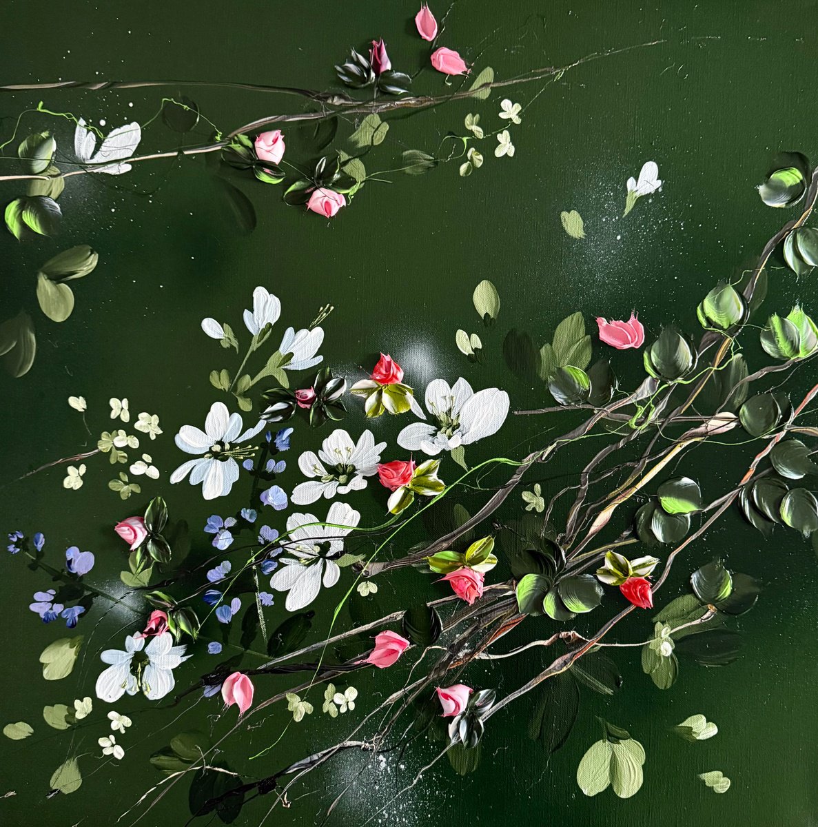 Quiet Branches Iii By Anastassia Skopp, 24 X 24, Artwork For Sale On Artfinder