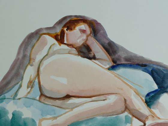 Reclining female nude