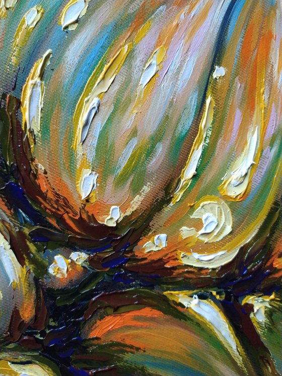 Glowing pumpkins