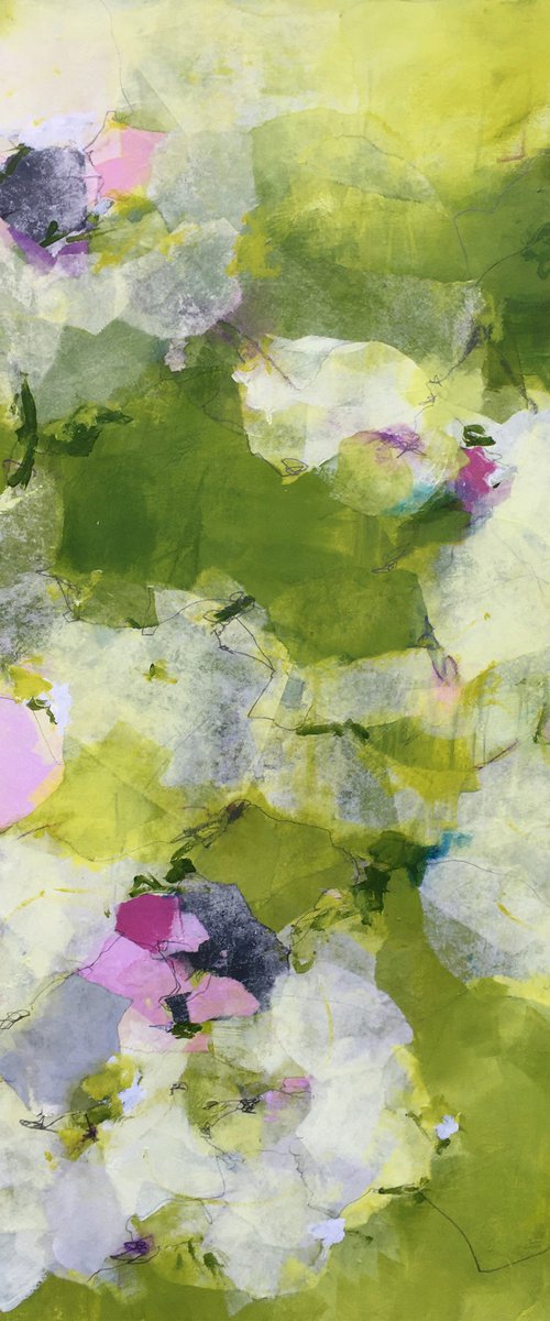 Spring Delight - Large, contemporary painting by Angela  Dierks