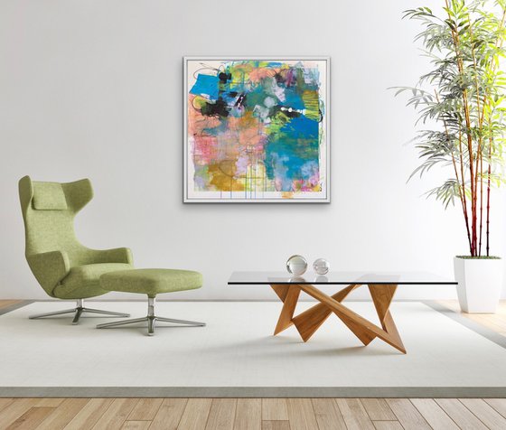 Feeling Giddy - Colorful and Whimsical Abstract Expressionism
