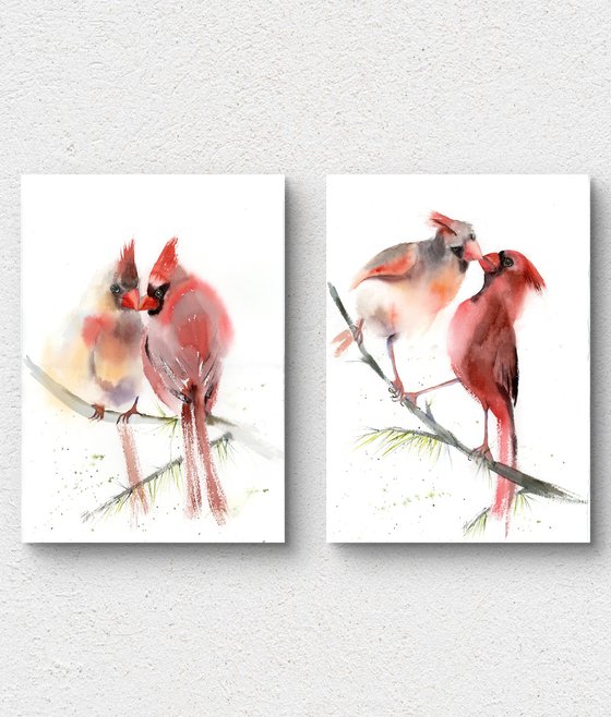 Cardinals - Diptych