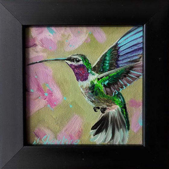 Hummingbird Miniature Framed