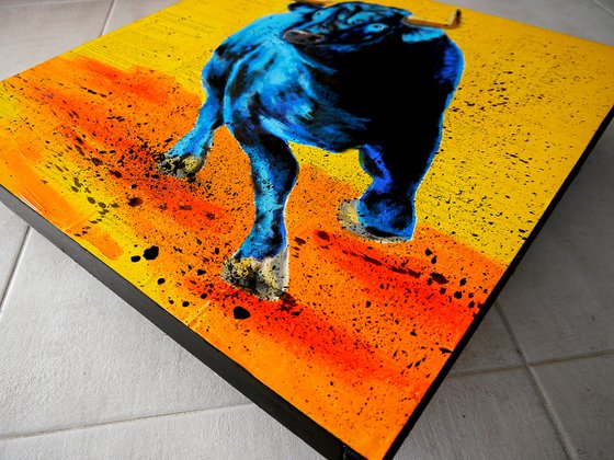 Raging Bull 04 - (Large) - READY TO HANG -  HOME - Gift