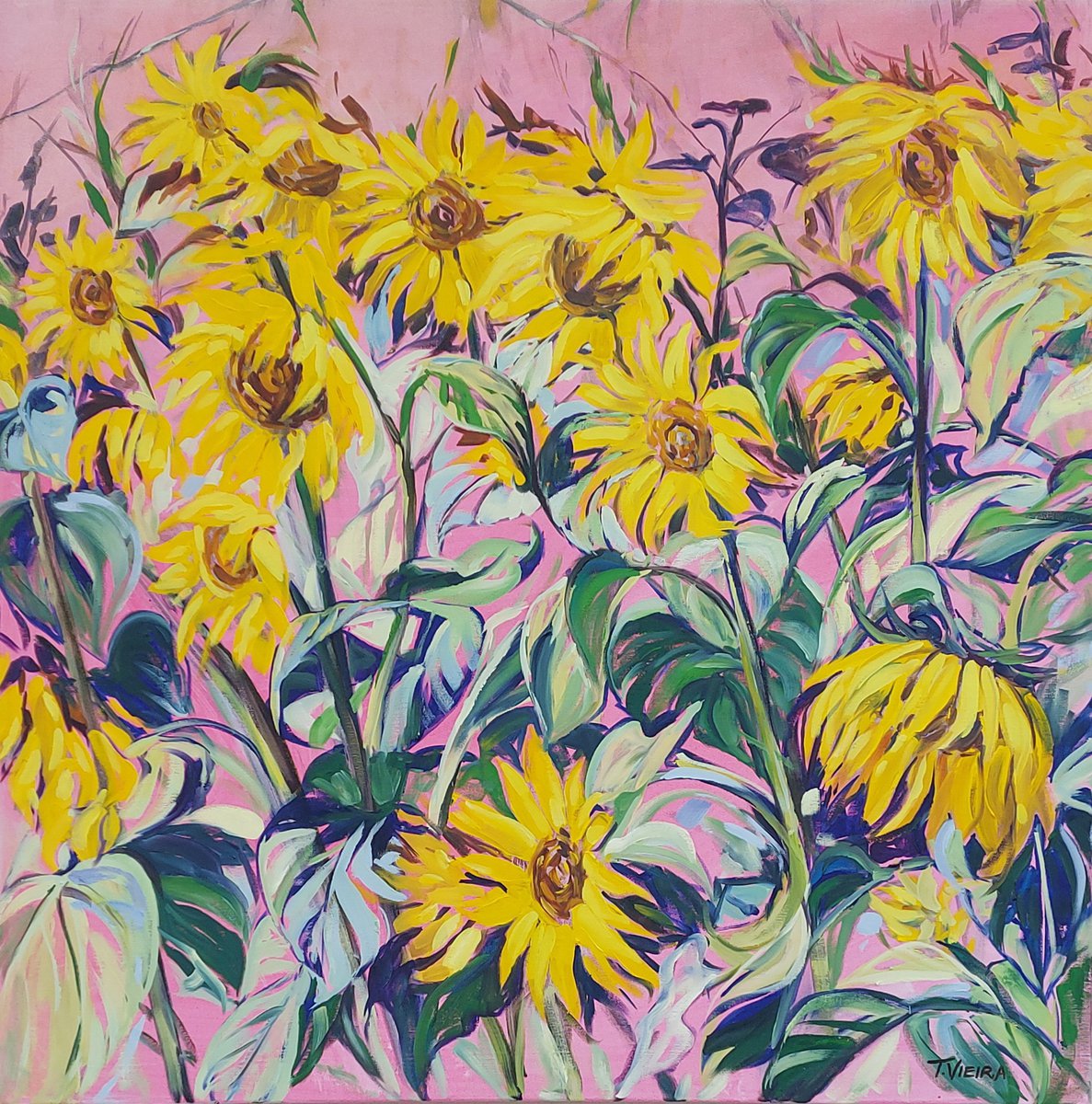 Fields of Sunflowers by Tamara Vieira