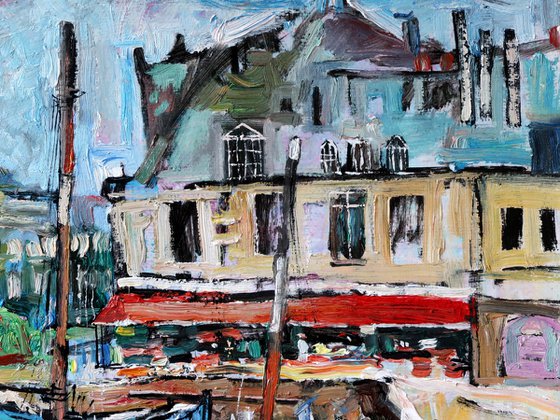 Boats in Auray. Brittany.