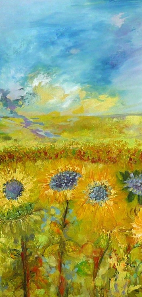 Sunflower Fields 2025 by Lesley Blackburn