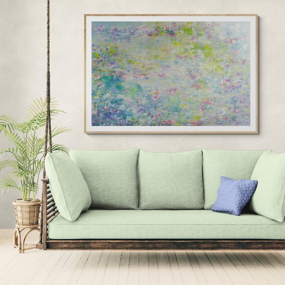 Pale Blue Waterlilies