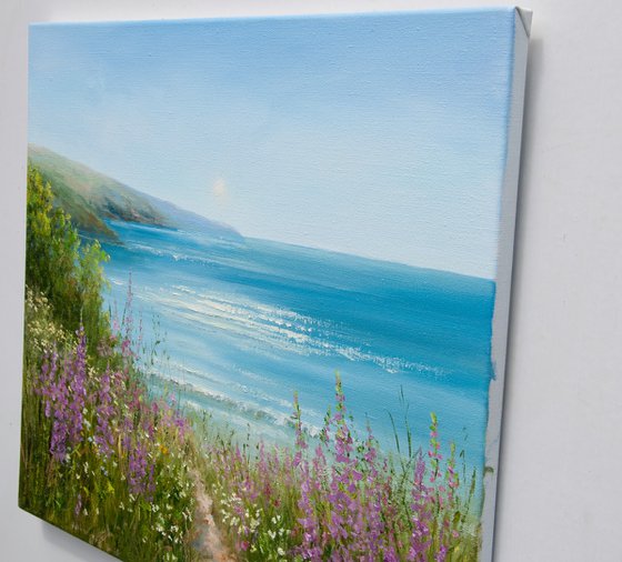 Wildflowers by the Ocean