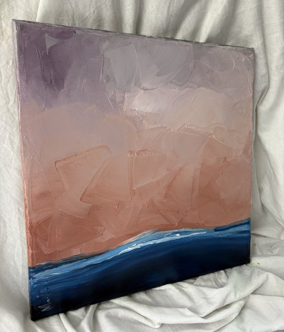 Twilight Over the Quiet Horizon Sea