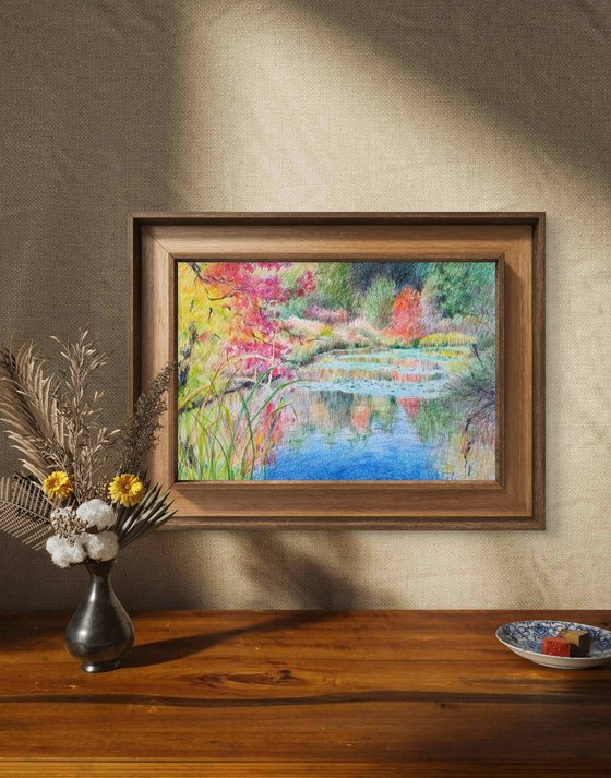 Autumn Reflections on the Pond