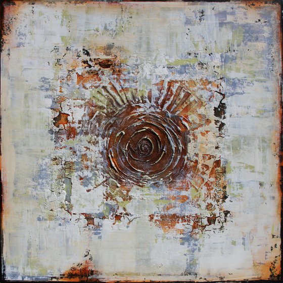 ODYSSEY - 100 x 100 CMS - TEXTURED ABSTRACT PAINTING