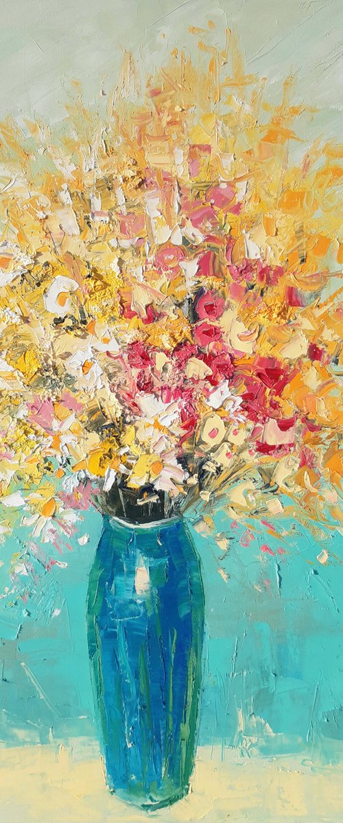 Bouquet of Wildflowers 60x80cm by Tigran Mamikonyan