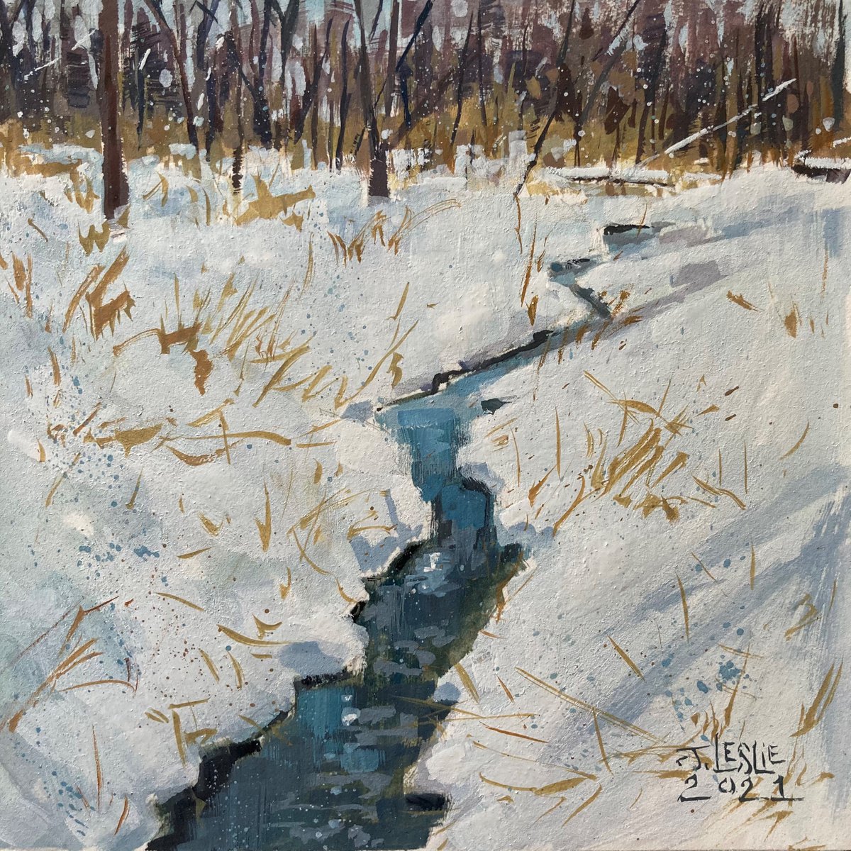 Gray, Creek on Parker Street by Jimmy Leslie