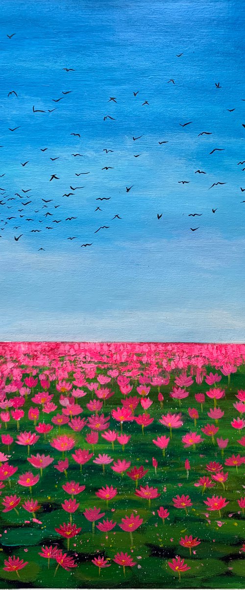 Lake of lilies by Amita Dand