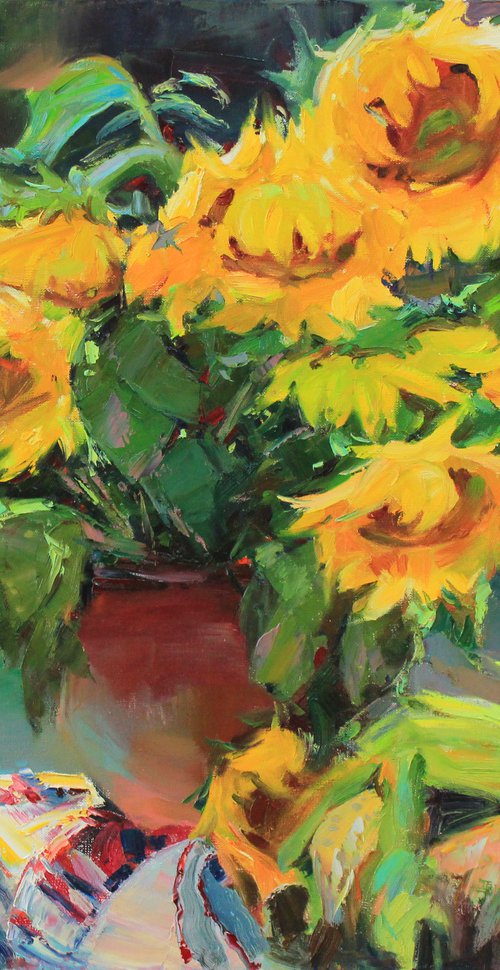 "Sunflower bouquet" by Alisa Onipchenko-Cherniakovska