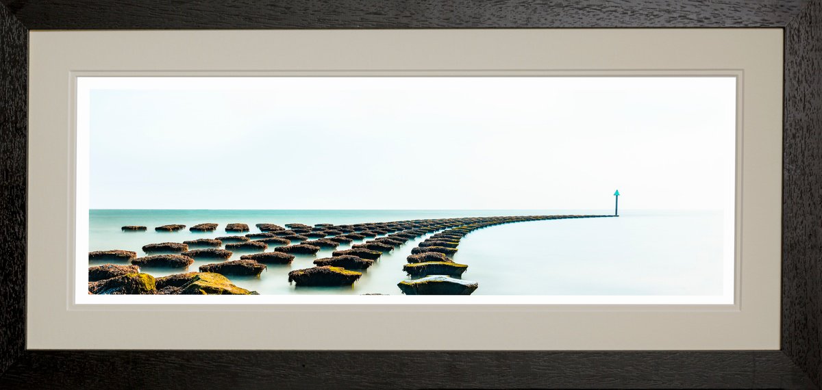 Photorealistic Landscape Photograph By Michael Mchugh, 29 X 14", Cobbold Point Colour Suffolk, Original Artwork