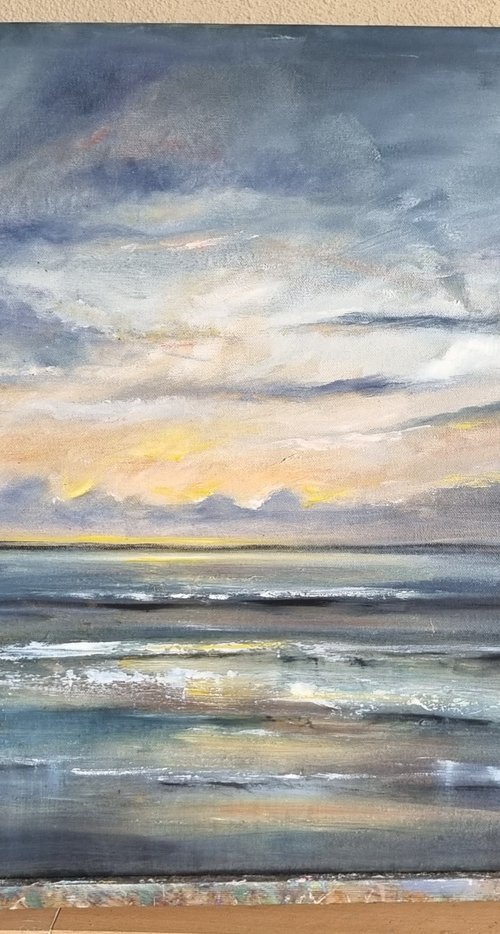 Forever Yours Seascape 18"×24" by Hayley Huckson