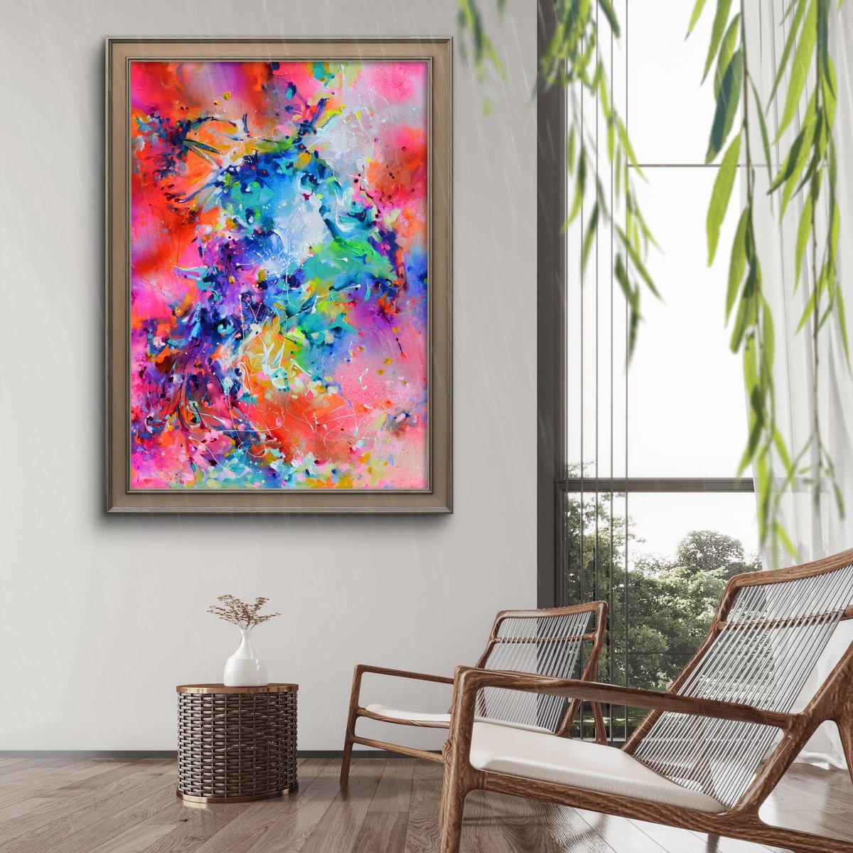 Colorful Abstract Reef Oasis By Soos Roxana Gabriela, 28 X 39, Artwork For Sale On Artfinder