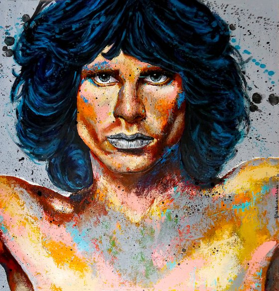 Portrait Jim Morrison Celebrity POP The Doors XTRA large