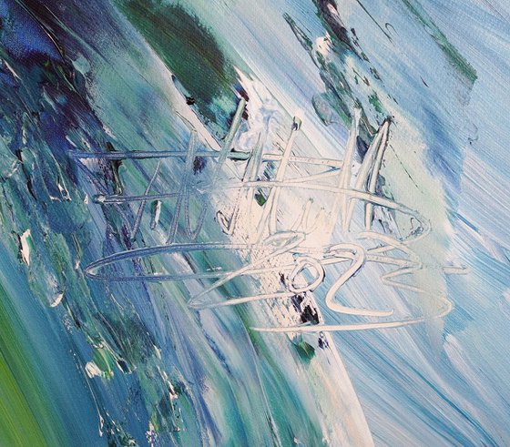Turquoise Blue Waves C 2