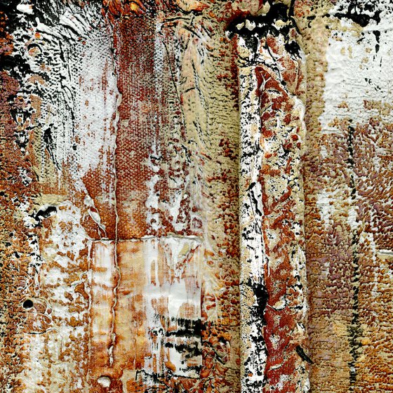 Remnants Of The Past Collection 1 - Set of 3 (3 Parts) - Mixed Media Abstract by Kathy Morton Stanion